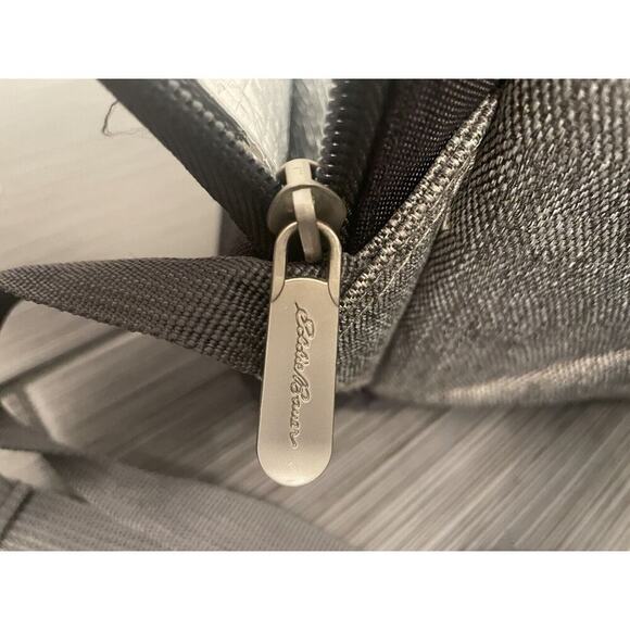 Eddie Bauer First Adventure Backpack Diaper Bag Bookbag Gray Black - Picture 10 of 14